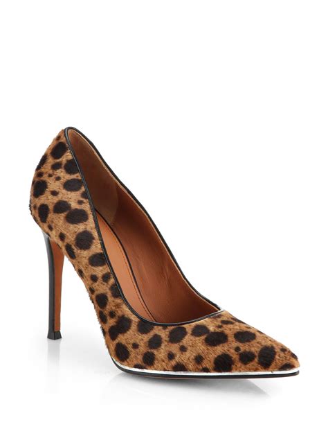 givenchy leopard-print calf hair pumps